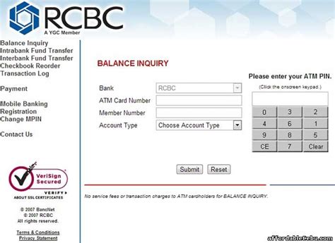 online atm balance inquiry free.